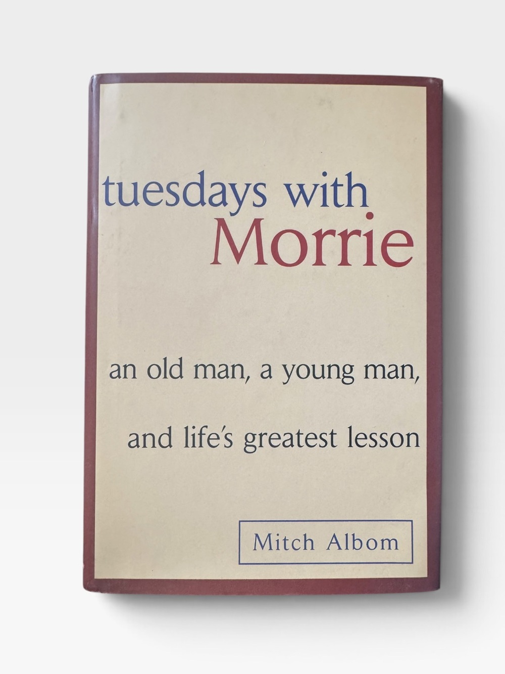 🔵 3/ $ 15 - Tuesdays with Morrie Hardcover